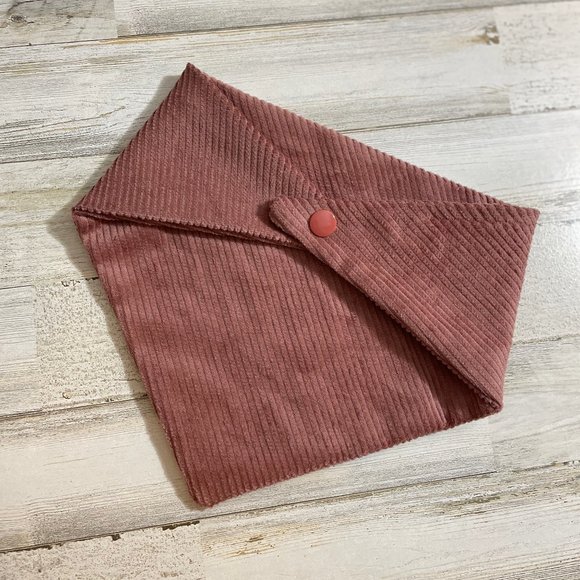 Boho Corduroy Dog Bandana - Picture 1 of 5